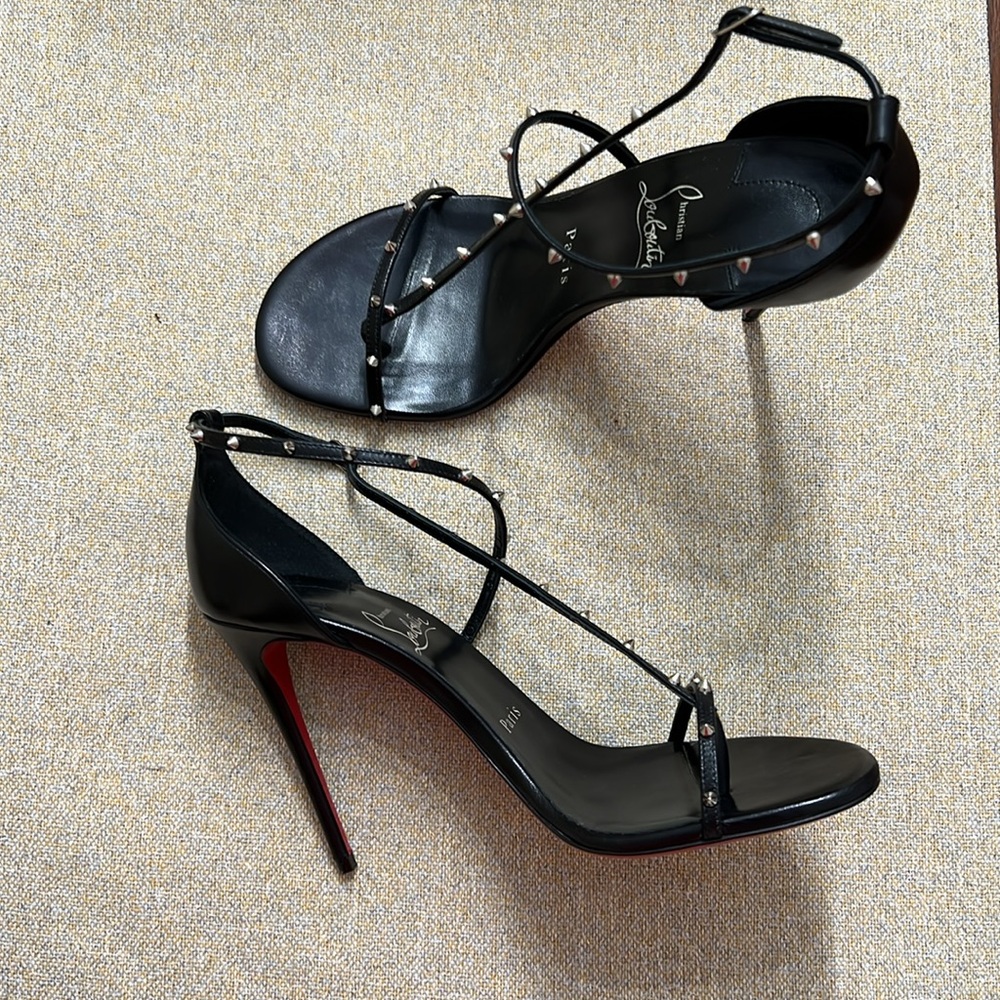 ❤️ Christian Louboutin RIOJANA SPIKES 100 Collector's Item - Picture 4 of 9